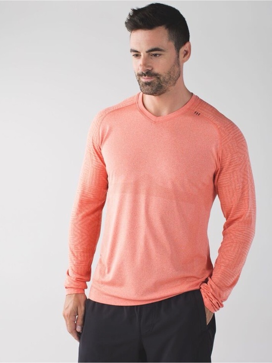 lululemon athletica Other - Lululemon Mens Metal Vent Tech Long Sleeve Tee Heathered Duck Sauce